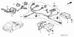 32132SM4003 - Electrical/Exhaust/Heater/Fuel: BAND, WIRE HARNESS OFFSET (20)(122.5MM) (BLACK) for Acura Image