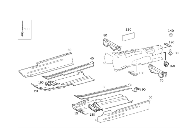 914007008005 - Substructure: Bolt and Washer Assembly for Mercedes-Benz Image image