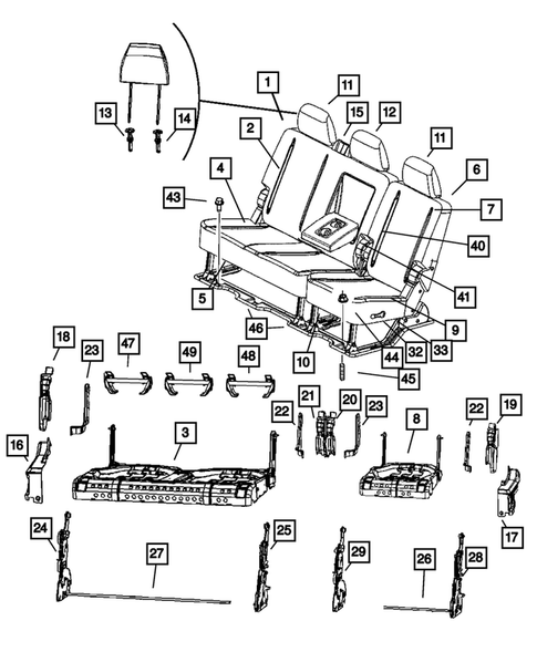 Rear Seats for 2006 Dodge Ram 2500 #0