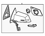20879244 - Body: Mirror Assembly for Chevrolet: Traverse Image