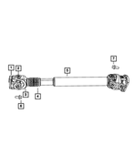 2AMD7351AA - Front Axle; American Axle 235 MM Dual Rear Wheel; Differential and Drive Line: U-joint Kit, Value Line for Mopar Image