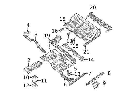 Floor - Cab for 2011 Nissan Frontier #0