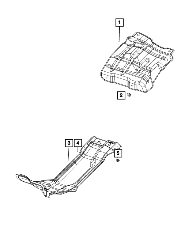 « 68341916AA – Exhaust : Thermique Ecran pour Mopar Image »