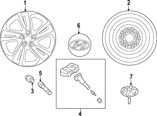 52910F2400 - : Wheel, Alloy for Hyundai Image