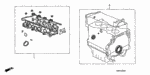 6110RRBA01 - Engine: GASKET KIT, CYLINDER HEAD for Honda Image