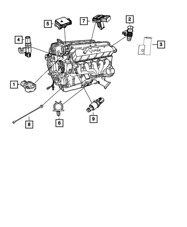 5037678AC - Electrical: Crank Position Sensor Shield for Mopar Image