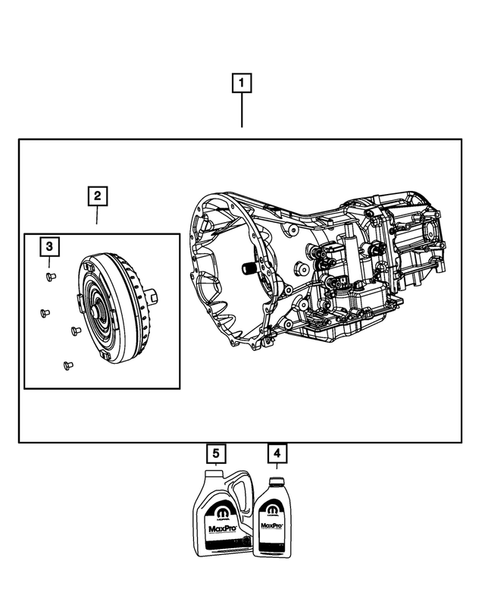 Automatic Transmission / Transaxle and Torque Converter for 2009 Dodge Ram 1500 #0