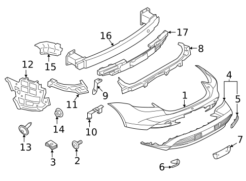 Bumper & Components - Rear for 2023 Porsche Taycan #0