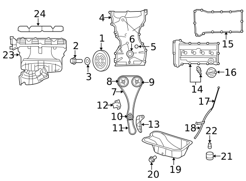 Engine Parts for 2010 Dodge Caliber #1