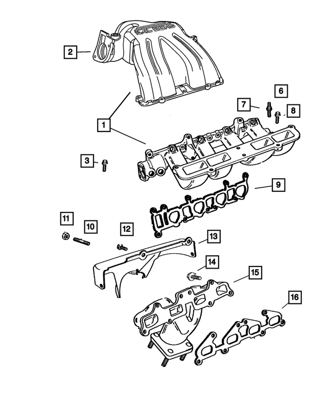 53013533AA - Engine 2.4L Four Cylinder: Throttle Body To Intake Gasket for Mopar Image