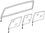 797103B301 - : Weatherstrip for Nissan Image