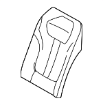 52207413287 - Body: Seat Back Cover for BMW: 740e xDrive, 740i, 740i xDrive, 745e xDrive, 750i, 750i xDrive, M760i xDrive Image