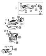 4596357AA - Fuel: Push Pin, Mounting for Chrysler: 300, Concorde | Dodge: Challenger, Charger, Intrepid | Jeep: Cherokee Image