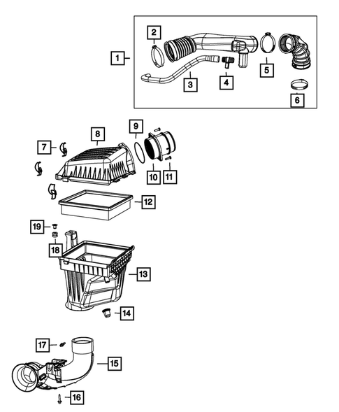 Air Cleaner for 2012 Chrysler 300 #3