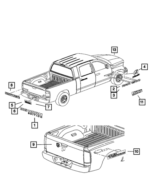 Nameplates for 2007 Dodge Ram 1500 #0