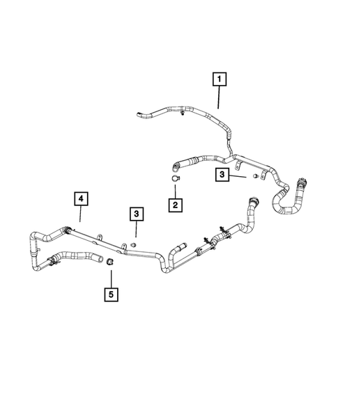 Air Conditioner and Heater Plumbing for 2017 Chrysler 200 #1