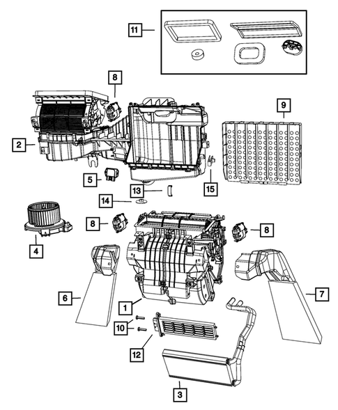 Air Conditioner and Heater Units for 2014 Jeep Wrangler #3