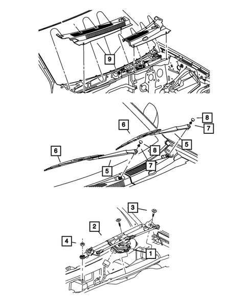 Wiper and Washer System for 2008 Jeep Grand Cherokee #2