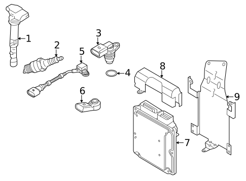 Ignition System for 2015 Volkswagen Touareg #0