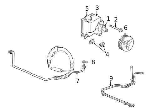 Pump & Hoses for 2003 Chevrolet Monte Carlo #0