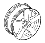46540125007X35 - Suspension: Wheel, Alloy for Mercedes-Benz Image