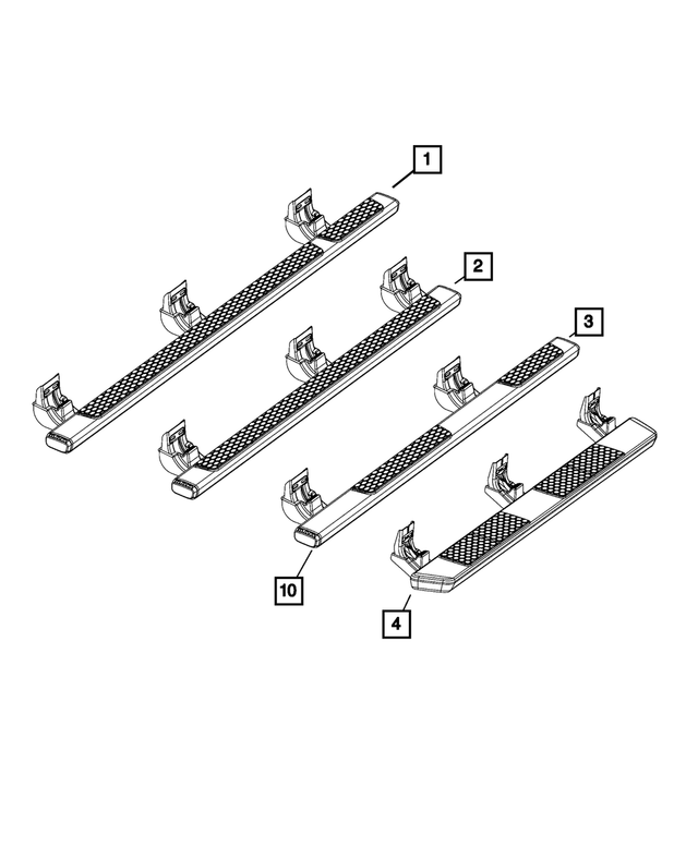 68144254AF - Exterior Ornamentation: Side Step, Right for Mopar Image