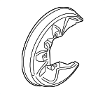 4F0615612 - : Splash Shield for Audi: A4, A4 Quattro, A6, A6 Quattro, RS4, S4, S6 Image