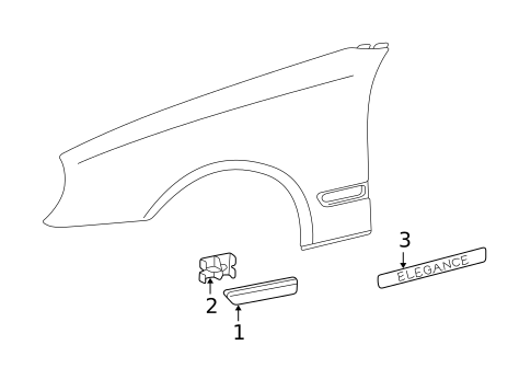 Exterior Trim - Fender for 2008 Mercedes-Benz E63 AMG #0