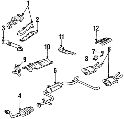 Exhaust Components for 1997 Chevrolet Monte Carlo #0