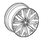 4K0601025DJ - Suspension: Wheel, Alloy for Audi Image