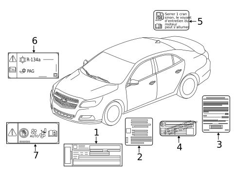 Labels for 2022 Chevrolet Silverado 1500 LTD #1