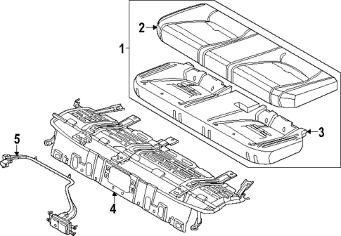 Rear Seat Components for 2025 Hyundai Ioniq 6 #2
