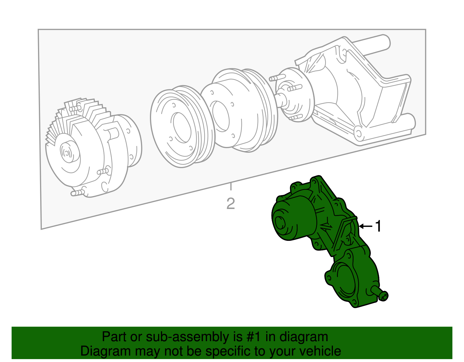 Genuine Toyota Water Pump Assembly part# 16100-69398-83 for