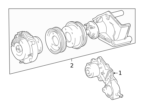 Water Pump for 1996 Toyota Tacoma #0