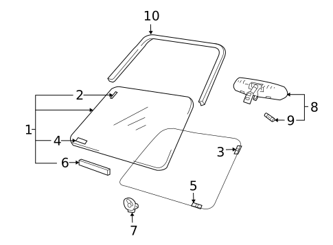 Reveal Moldings for 2001 Chevrolet Tracker #0