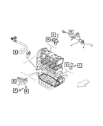 6510899AA - Electrical: Hex Flange Head Bolt for Dodge: Dart | Fiat: 124 Spider, 500, 500L, 500X | Jeep: Renegade Image