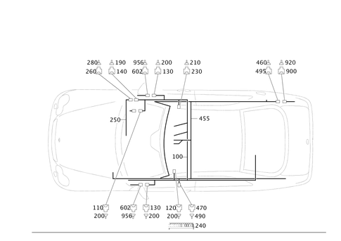 Cable Harness for Radio, Loudspeaker and CD-Player for 2004 Mercedes-Benz CLK 55 AMG&reg; #0
