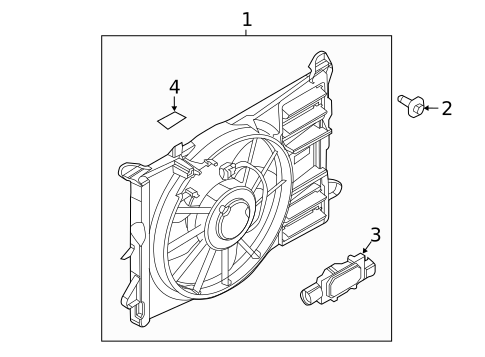 Cooling Fan, Clutch & Motor for 2012 Ford Edge #0