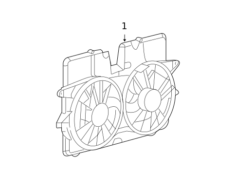Cooling Fan, Clutch & Motor for 2008 Ford Escape #0