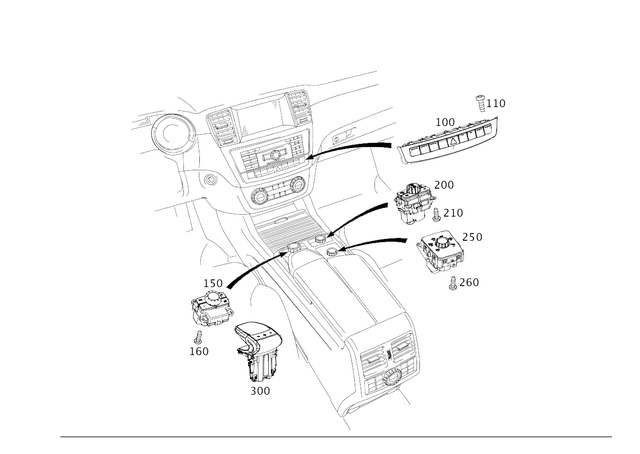 2929051400 - Electrical System: Switch Block for Mercedes-Benz Image image