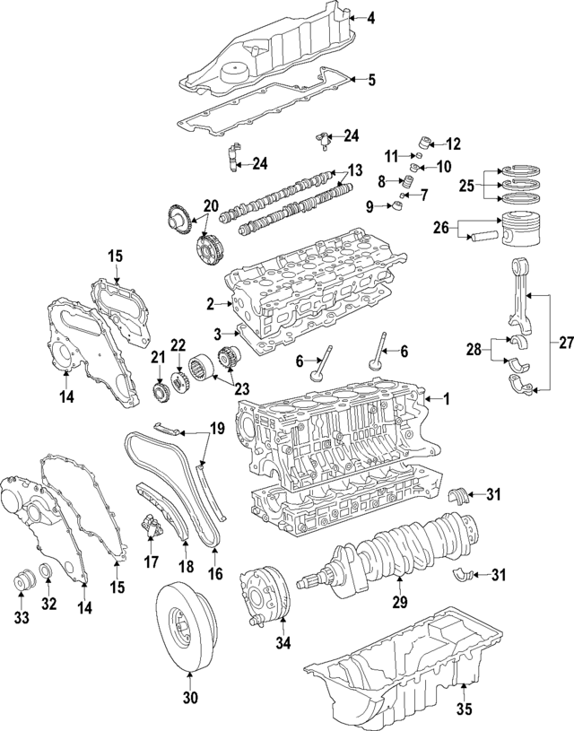 36012435 - Engine: Cylinder Head for Volvo Image