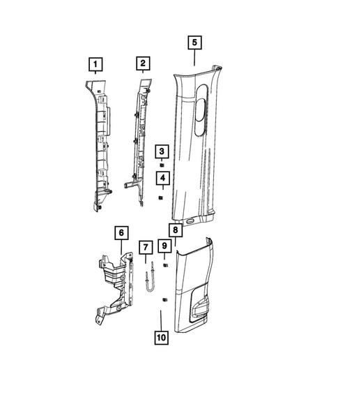 Panels - Moldings - Scuff Plates, Pillar, Cowl, 1/4 Panel Trim and Cargo Covers for 2026 Jeep Wrangler #5