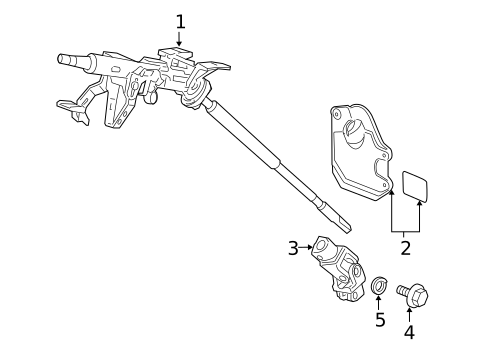 Steering Column Assembly for 2005 Honda Odyssey #0
