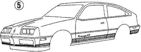 Stripe Tape for 1985 Oldsmobile Firenza #2