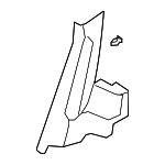 4L0867767D1CT - Body: Lower Pillar Trim for Audi Image