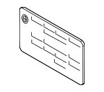 64506920708 - Body: Info Label for BMW: 525i, 525xi, 528i, 528i xDrive, 528xi, 530i, 530xi, 535i, 535i xDrive, 535xi, 545i, 550i, 645Ci, 650i, M5, M6 Image