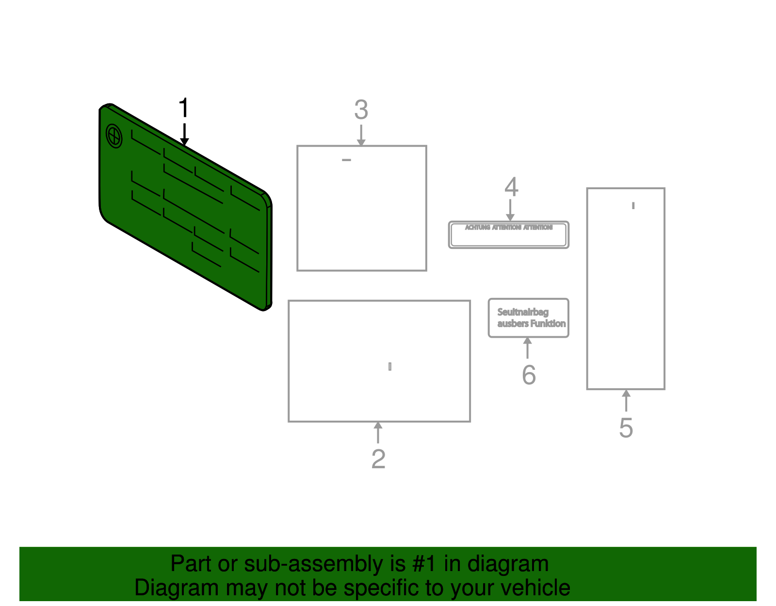 Info Label - BMW (71212122599)