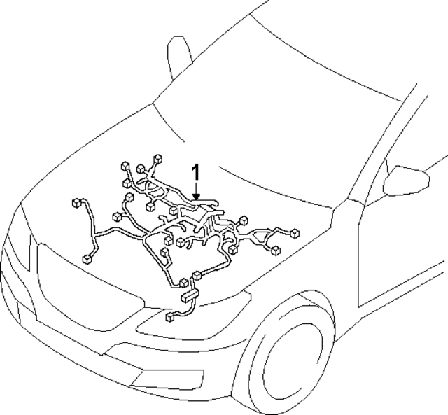 91410T4111 - : Engine Wiring Harness for Hyundai Image