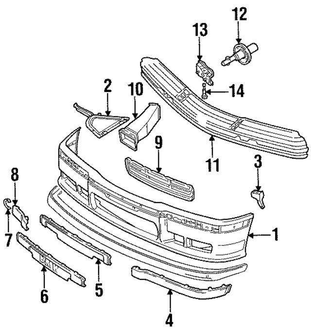 51112233839 - Body: Bumper Cover for BMW Image