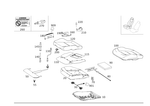 2129103050 - Driver Seat: Padding for Mercedes-Benz Image